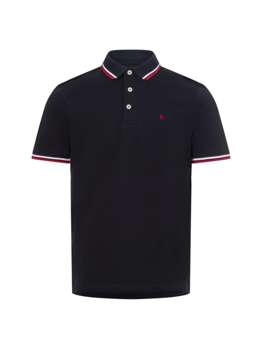 Zdjęcie produktu Jack & Jones koszulka polo Mężczyźni Bawełna niebieski