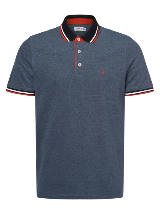 Zdjęcie produktu Jack & Jones koszulka polo Mężczyźni Bawełna niebieski