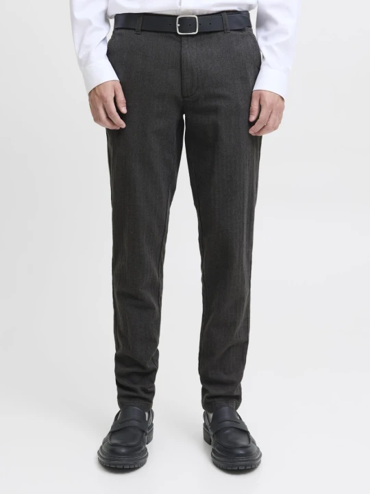 Zdjęcie produktu Jack & Jones spodnie materiałowe - JPSTMarco Bowie Mężczyźni Bawełna szary
