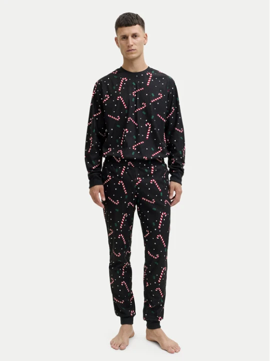 Zdjęcie produktu Jack & Jones Piżama Tristan 12285375 Czarny Loose Fit