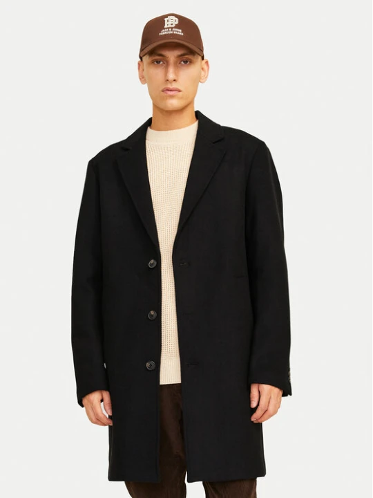 Zdjęcie produktu Jack & Jones Płaszcz wełniany Harris 12263845 Czarny Regular Fit