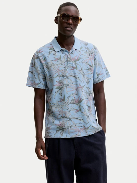 Zdjęcie produktu Jack & Jones Polo Blu Hawaii 12295860 Niebieski jasny Relaxed Fit
