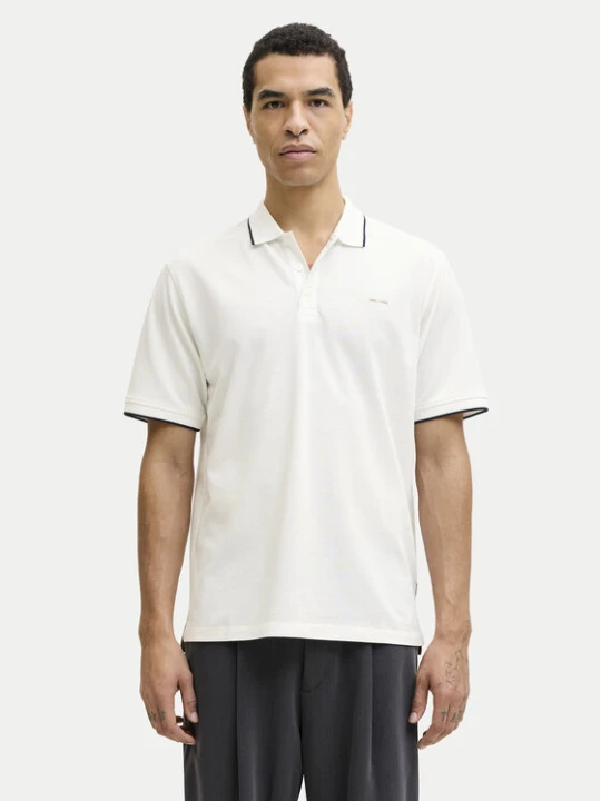 Zdjęcie produktu Jack & Jones Polo Blualves 12274681 Écru Regular Fit Kremowy