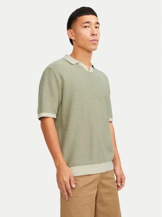 Zdjęcie produktu Jack & Jones Polo Jormykonos 12255950 Zielony Regular Fit