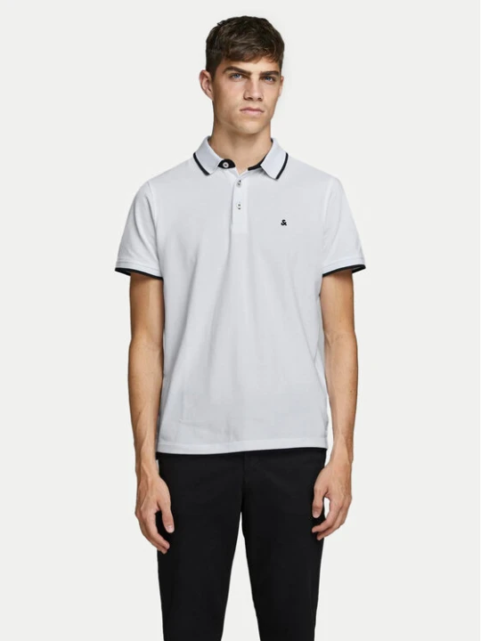 Zdjęcie produktu Jack & Jones Polo Paulos 12136668 Biały Slim Fit