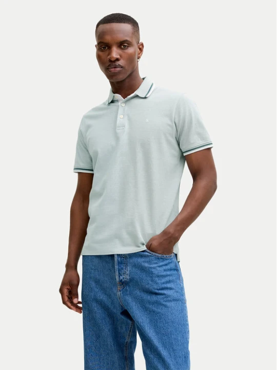 Zdjęcie produktu Jack & Jones Polo Paulos 12136668 Niebieski jasny Regular Fit