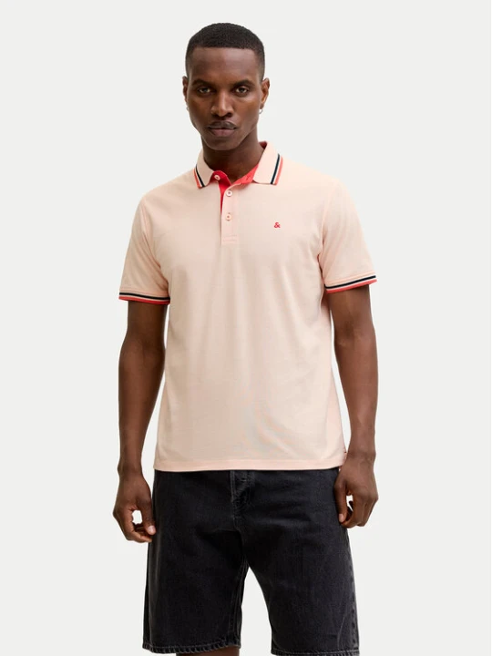 Zdjęcie produktu Jack & Jones Polo Paulos 12136668 Pomarańczowy jasny Regular Fit