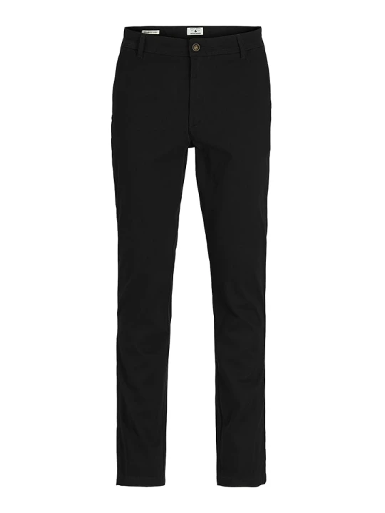Zdjęcie produktu Jack & Jones Spodnie chino "Bolton" w kolorze czarnym rozmiar: W28/L32