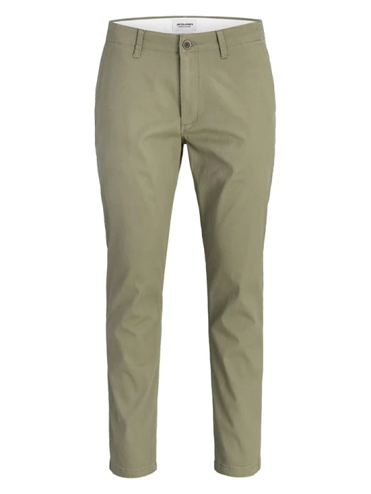 Zdjęcie produktu Jack & Jones Spodnie chino "Marco" w kolorze szarobrązowym rozmiar: W33 / L34