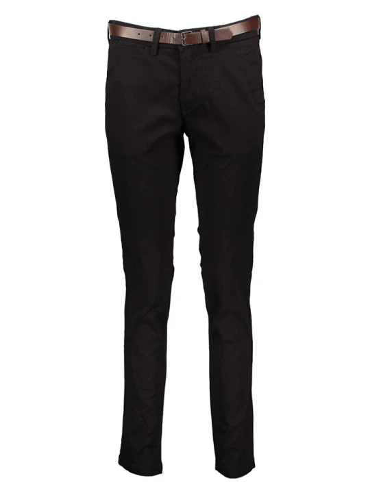 Zdjęcie produktu Jack & Jones Spodnie chino "Pstmarco" w kolorze czarnym rozmiar: W33 / L34