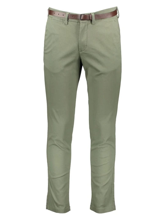 Zdjęcie produktu Jack & Jones Spodnie chino "Pstmarco" w kolorze khaki rozmiar: W30 / L34