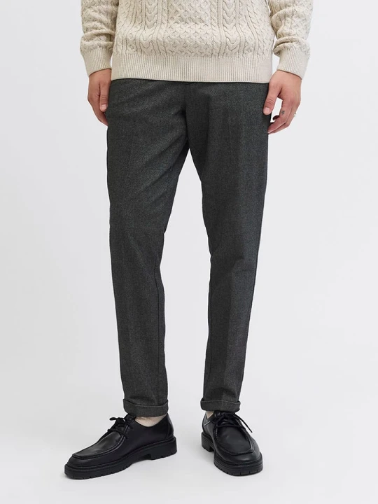 Zdjęcie produktu Jack & Jones Spodnie chino "Stacy" w kolorze szarym rozmiar: W28 / L32