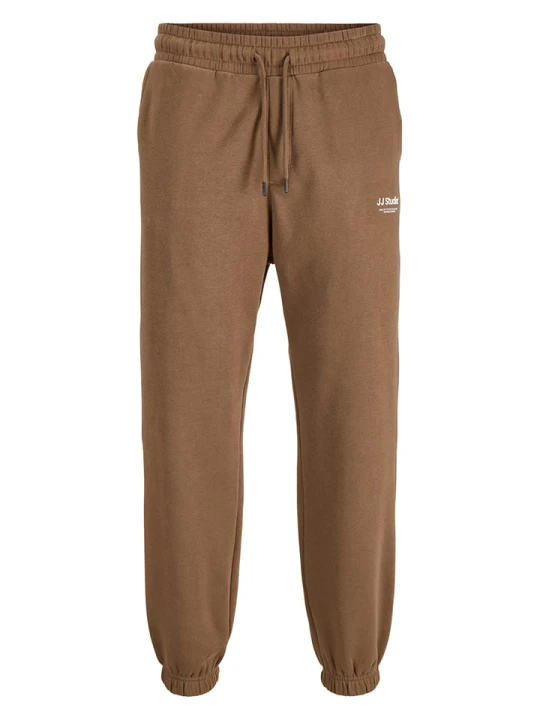 Zdjęcie produktu Jack & Jones Spodnie dresowe "Jpdtkane" w kolorze jasnobrązowym rozmiar: S