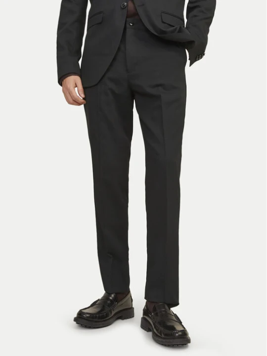 Zdjęcie produktu Jack & Jones Spodnie garniturowe Franco 12199893 Czarny Super Slim Fit