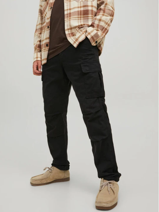 Zdjęcie produktu Jack & Jones Spodnie materiałowe Ace 12216664 Czarny Carrot Fit