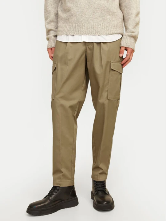 Zdjęcie produktu Jack & Jones Spodnie materiałowe Bill 12247358 Brązowy Tapered Fit