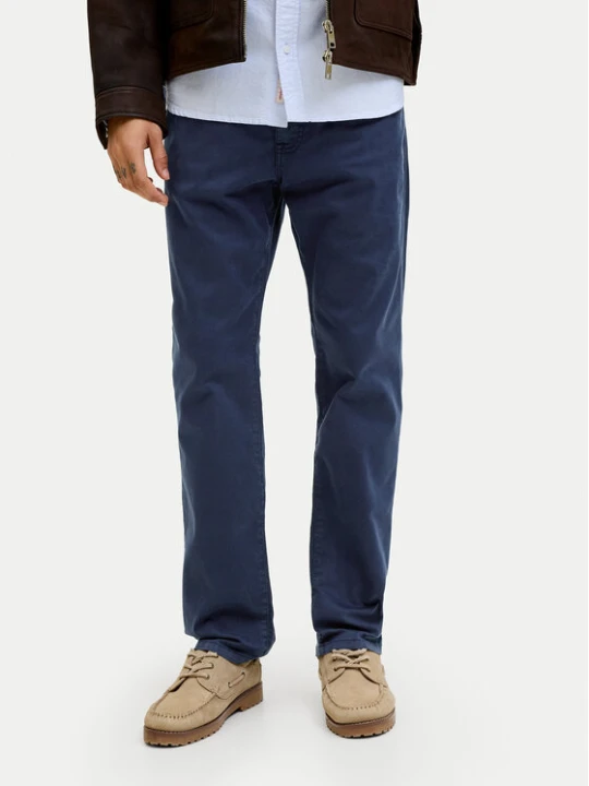 Zdjęcie produktu Jack & Jones Spodnie materiałowe Clark Finn 12293328 Granatowy Regular Fit