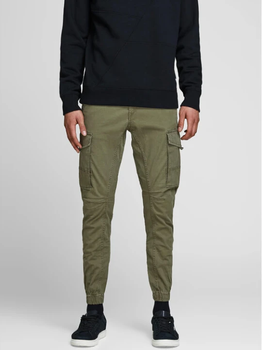 Zdjęcie produktu Jack & Jones Spodnie materiałowe Paul Flake 12141844 Zielony Tapered Fit