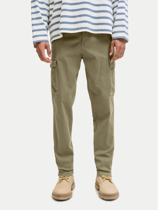 Zdjęcie produktu Jack & Jones Spodnie materiałowe Stace Arthur 12282388 Khaki Regular Fit