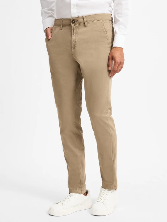 Zdjęcie produktu Jack & Jones Spodnie Mężczyźni Bawełna brązowy