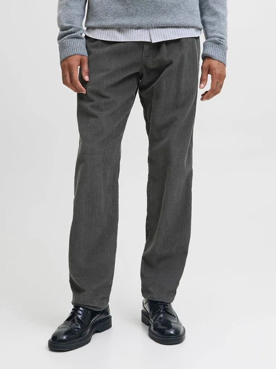 Zdjęcie produktu Jack & Jones Spodnie sztruksowe "Stkane" w kolorze antracytowym rozmiar: M