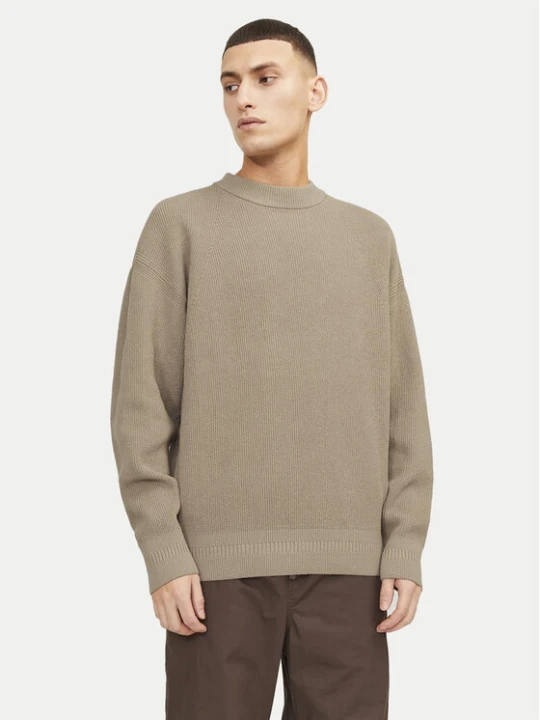 Zdjęcie produktu Jack & Jones Sweter 12260041 Beżowy Relaxed Fit