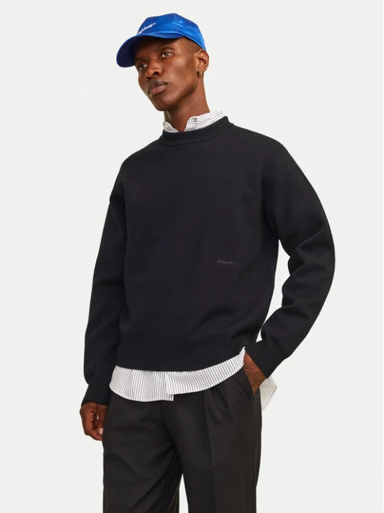 Zdjęcie produktu Jack & Jones Sweter 12261852 Czarny Loose Fit