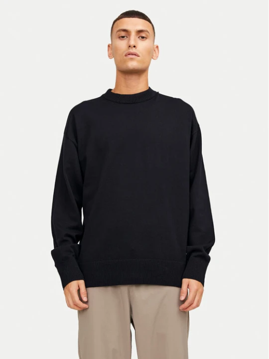 Zdjęcie produktu Jack & Jones Sweter Collective 12251556 Czarny Relaxed Fit