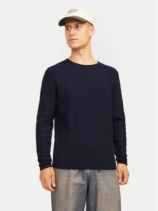 Zdjęcie produktu Jack & Jones Sweter Cooper 12258407 Granatowy Regular Fit