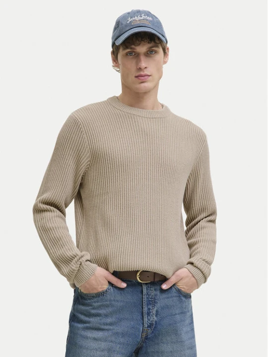 Zdjęcie produktu Jack & Jones Sweter Dover 12278816 Beżowy Regular Fit