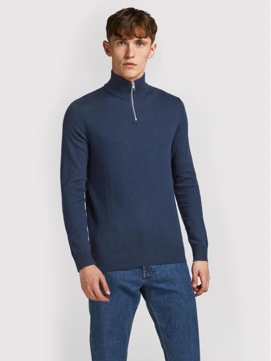 Zdjęcie produktu Jack & Jones Sweter Emil 12189339 Granatowy Regular Fit
