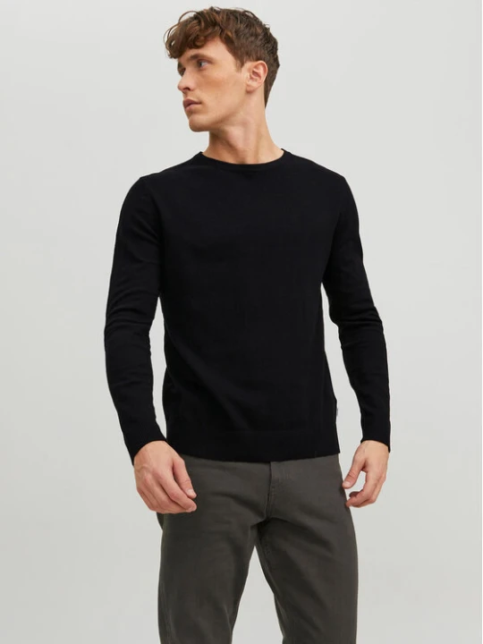 Zdjęcie produktu Jack & Jones Sweter Emil 12208364 Czarny Regular Fit