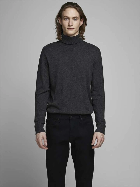 Zdjęcie produktu Jack & Jones Sweter "Emil" w kolorze antracytowym rozmiar: S