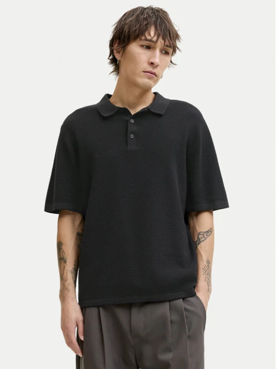 Zdjęcie produktu Jack & Jones Sweter George 12268281 Czarny Relaxed Fit