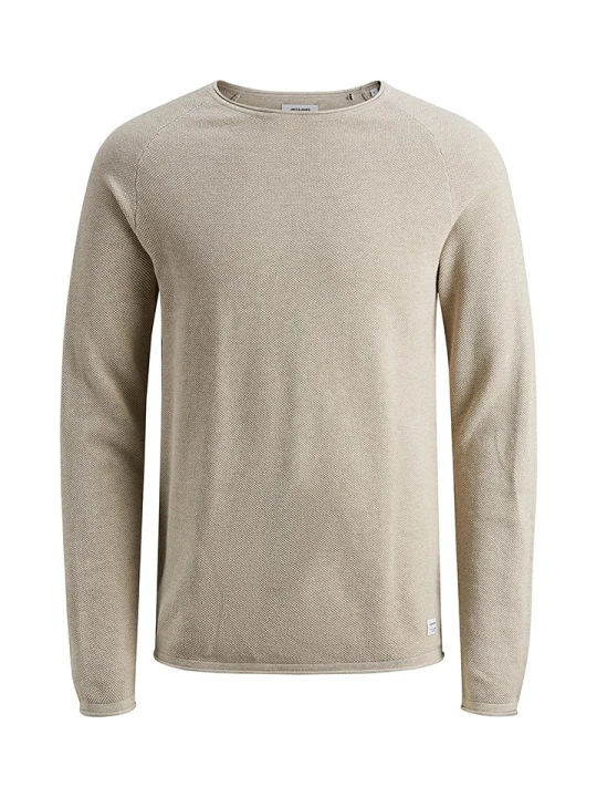 Zdjęcie produktu Jack & Jones Sweter "Hill" w kolorze beżowym rozmiar: XL