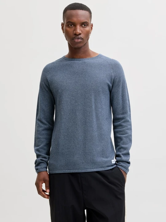 Zdjęcie produktu Jack & Jones Sweter "Hill" w kolorze granatowym rozmiar: L