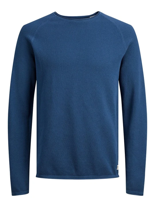 Zdjęcie produktu Jack & Jones Sweter "Hill" w kolorze niebieskim rozmiar: M