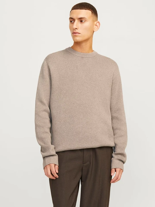 Zdjęcie produktu Jack & Jones Sweter "Milano" w kolorze beżowym rozmiar: S