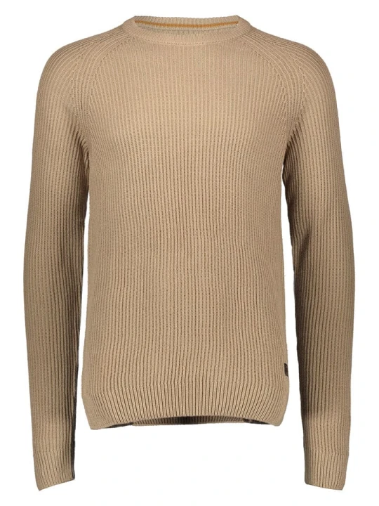 Zdjęcie produktu Jack & Jones Sweter "Pannel" w kolorze jasnobrązowym rozmiar: XXL