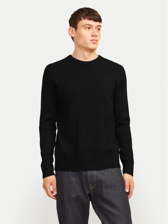 Zdjęcie produktu Jack & Jones Sweter Perfect 12257771 Czarny Regular Fit