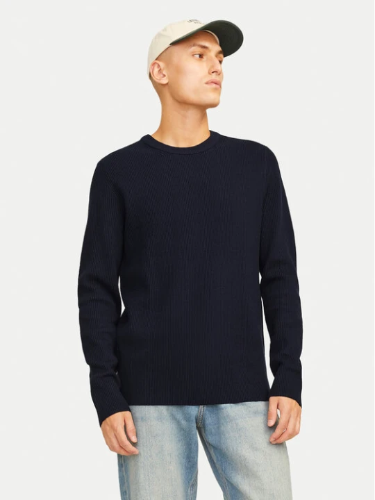 Zdjęcie produktu Jack & Jones Sweter Perfect 12257771 Granatowy Regular Fit