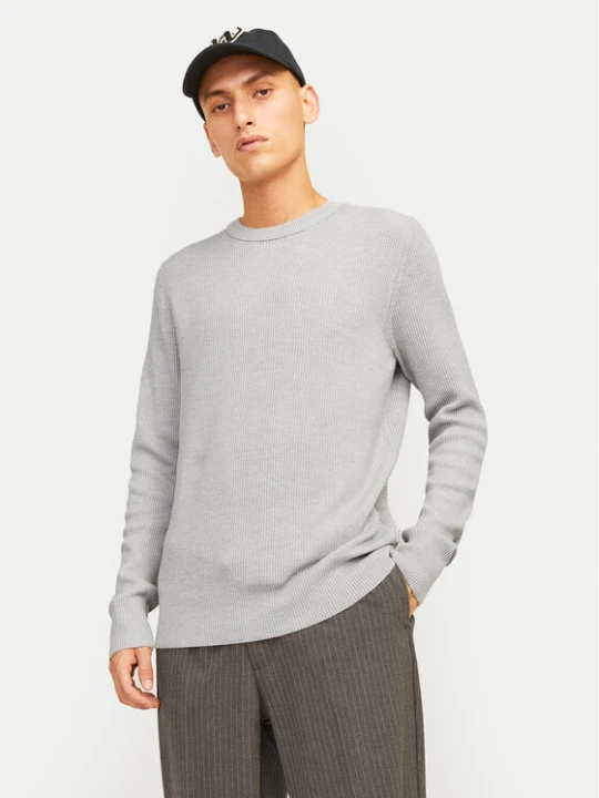 Zdjęcie produktu Jack & Jones Sweter Perfect 12257771 Szary Regular Fit