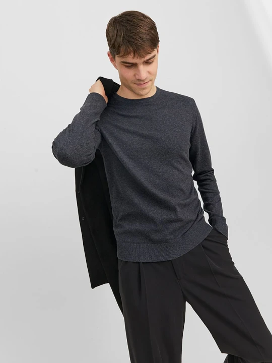 Zdjęcie produktu Jack & Jones Sweter w kolorze antracytowym rozmiar: L