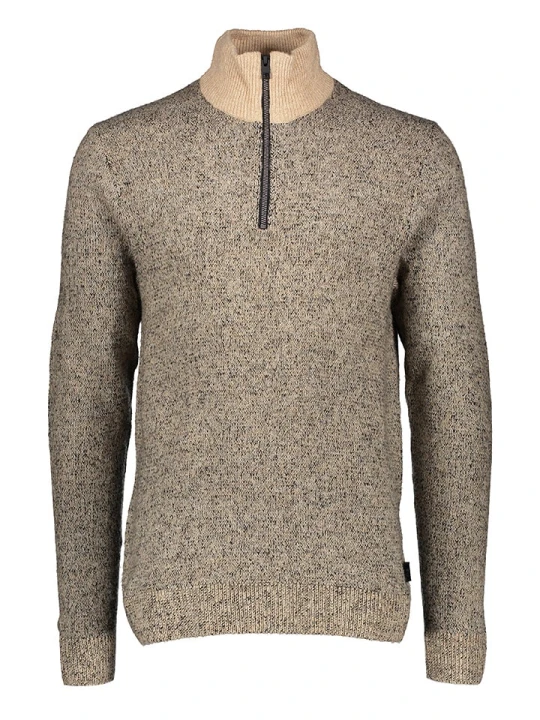 Zdjęcie produktu Jack & Jones Sweter w kolorze beżowo-czarnym rozmiar: M