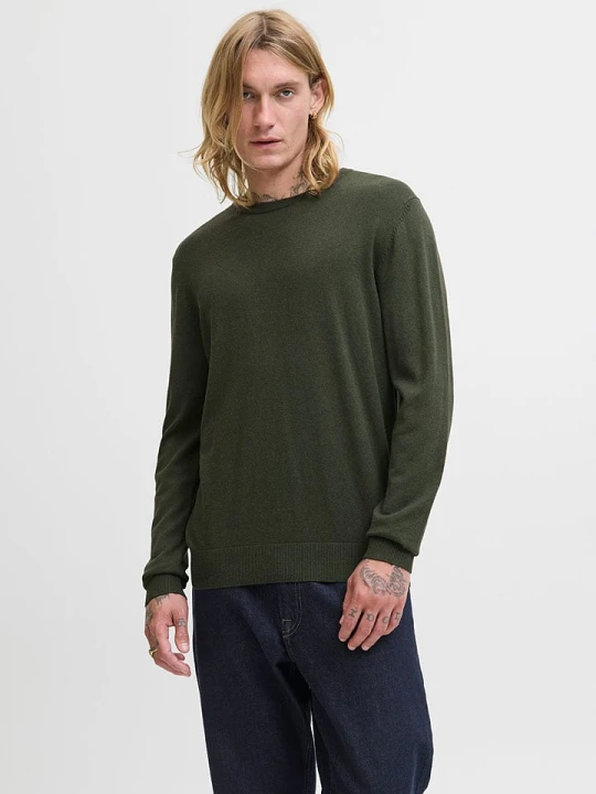 Zdjęcie produktu Jack & Jones Sweter w kolorze ciemnozielonym rozmiar: XL