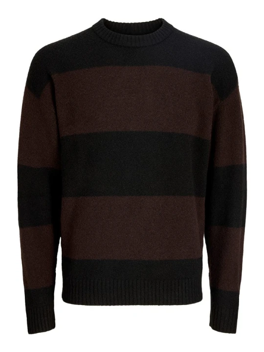 Zdjęcie produktu Jack & Jones Sweter w kolorze czarno-brązowym rozmiar: L