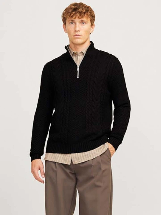Zdjęcie produktu Jack & Jones Sweter w kolorze czarnym rozmiar: XXL