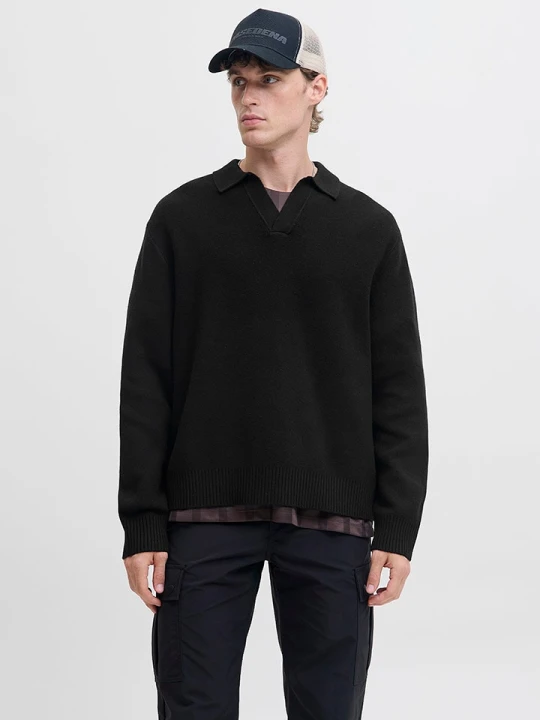 Zdjęcie produktu Jack & Jones Sweter w kolorze czarnym rozmiar: M