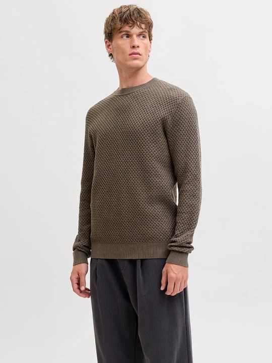 Zdjęcie produktu Jack & Jones Sweter w kolorze jasnobrązowym rozmiar: XL