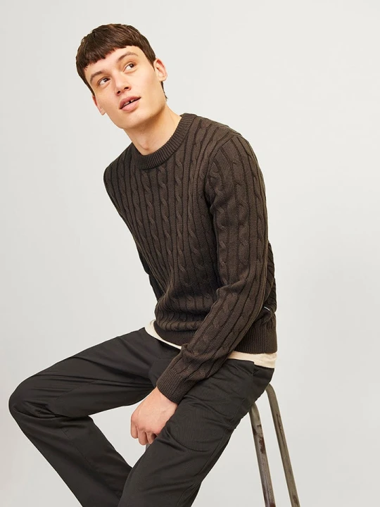 Zdjęcie produktu Jack & Jones Sweter w kolorze khaki rozmiar: XL